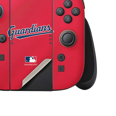 MLB Cleveland Guardians Alternate Road Jersey Nintendo Switch 2 (2025) Joy-Con Controller Skin