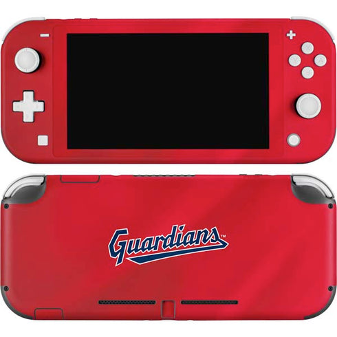 MLB Cleveland Guardians Alternate Road Jersey Nintendo Switch Lite Skin