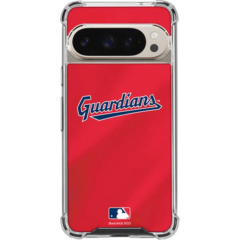 MLB Cleveland Guardians Alternate Road Jersey Pixel 9/9 Pro Clear Case