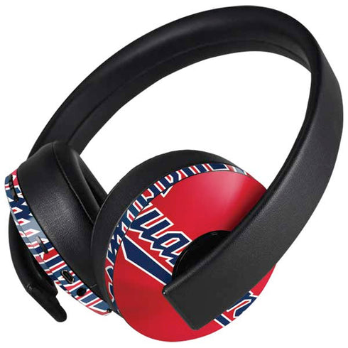 MLB Cleveland Guardians Alternate Road Jersey PlayStation 4 Gold Wireless Headset Skin