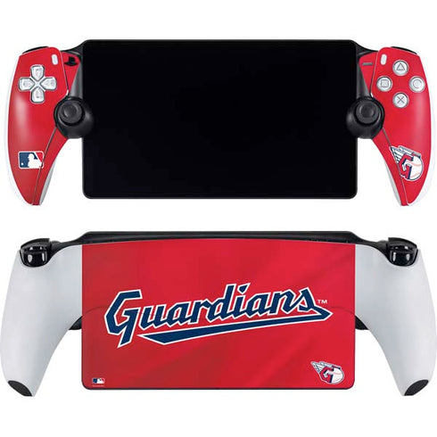 MLB Cleveland Guardians Alternate Road Jersey PlayStation Portal Remote Player Skin