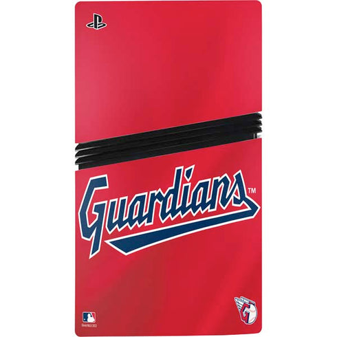 MLB Cleveland Guardians Alternate Road Jersey PS5 Pro Console Skin