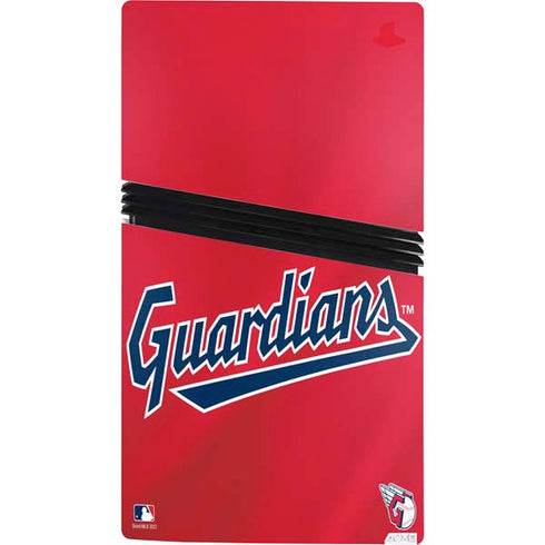 MLB Cleveland Guardians Alternate Road Jersey PS5 Pro Console Skin