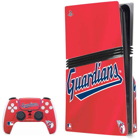 MLB Cleveland Guardians Alternate Road Jersey PS5 Pro Disk Bundle Skin
