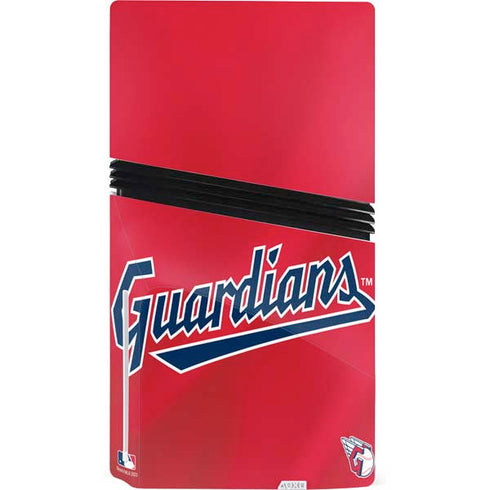 MLB Cleveland Guardians Alternate Road Jersey PS5 Pro Disk Console Skin