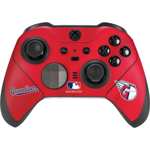 MLB Cleveland Guardians Alternate Road Jersey Xbox Elite Wireless Controller Series 2 Skin
