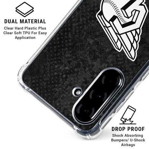 MLB Cleveland Guardians Dark Wash Galaxy A36 5G Clear Case