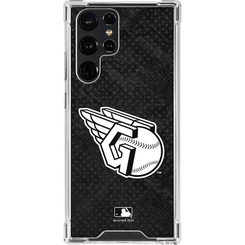 MLB Cleveland Guardians Dark Wash Galaxy S23 Ultra Clear Case