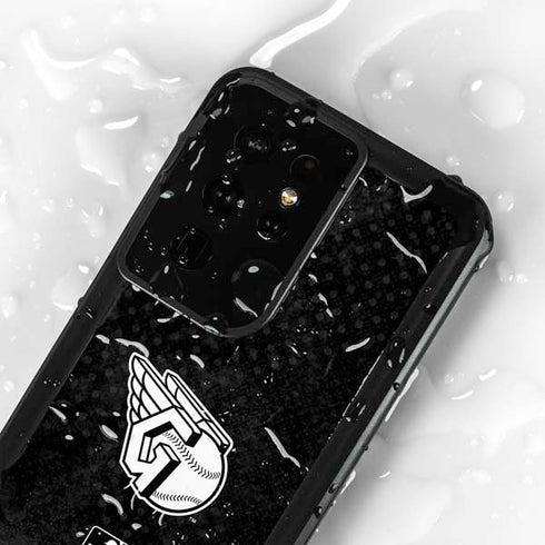 MLB Cleveland Guardians Dark Wash Galaxy S24 Ultra Waterproof Case