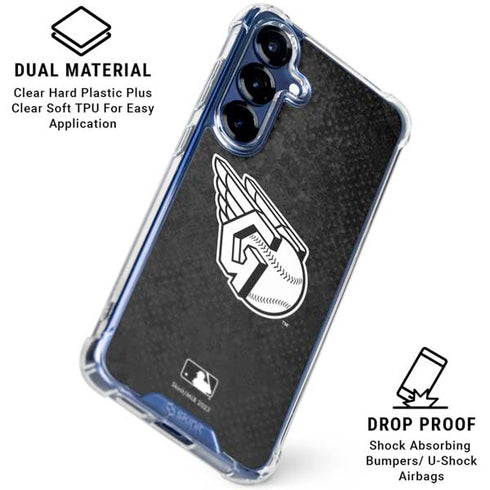 MLB Cleveland Guardians Dark Wash Galaxy S25 Clear Case