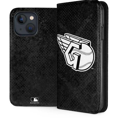 MLB Cleveland Guardians Dark Wash iPhone 15 Folio Case