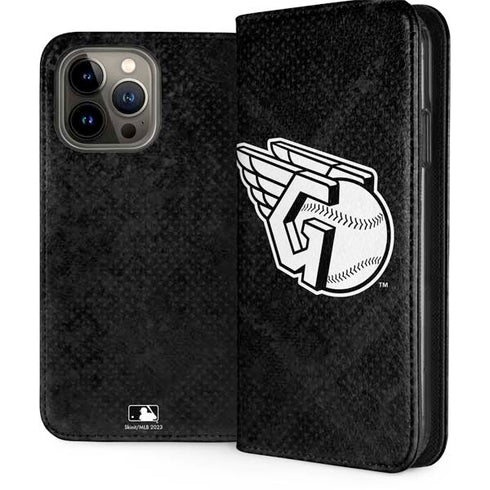 MLB Cleveland Guardians Dark Wash iPhone 15 Pro Max Folio Case