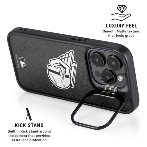 MLB Cleveland Guardians Dark Wash iPhone 15 Pro Max Kickstand Case