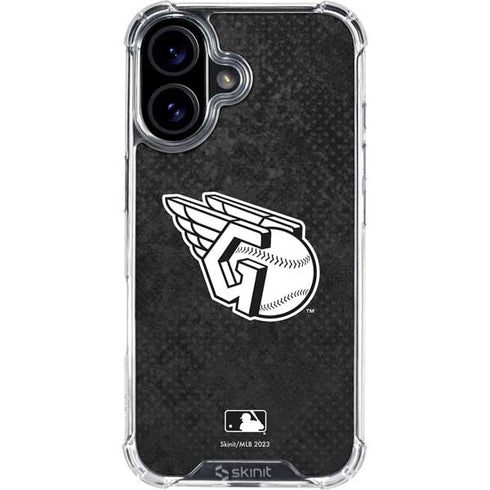 MLB Cleveland Guardians Dark Wash iPhone 16 Clear Case