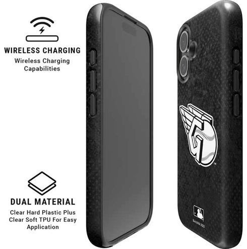 MLB Cleveland Guardians Dark Wash iPhone 16 Magsafe Impact Case