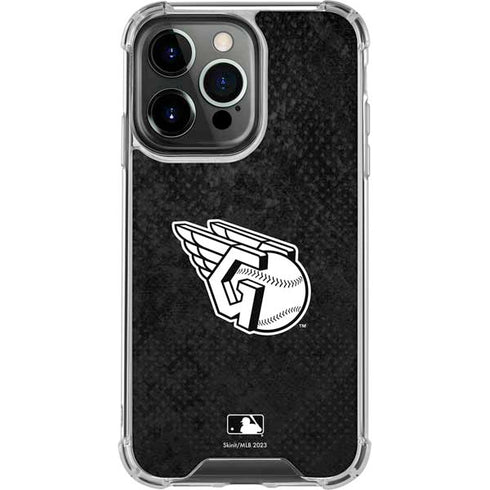 MLB Cleveland Guardians Dark Wash iPhone 16 Pro Clear Case