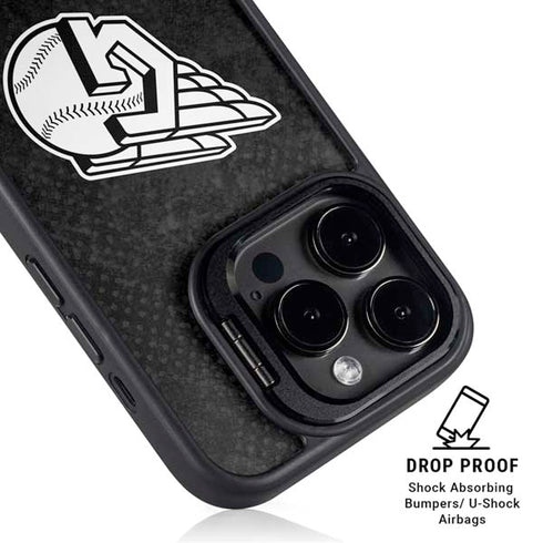 MLB Cleveland Guardians Dark Wash iPhone 16 Pro Kickstand Case