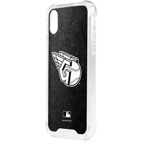 MLB Cleveland Guardians Dark Wash iPhone XS Clear Case