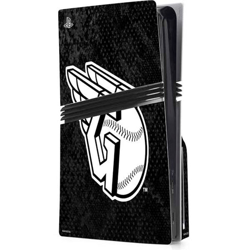 MLB Cleveland Guardians Dark Wash PS5 Pro Disk Console Skin