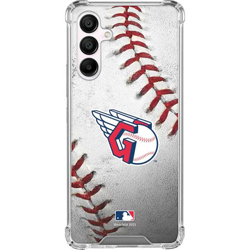MLB Cleveland Guardians Game Ball Galaxy A16 5G Clear Case