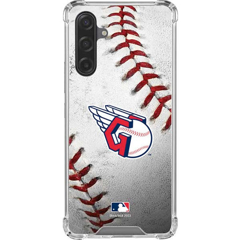 MLB Cleveland Guardians Game Ball Galaxy A17 Clear Case