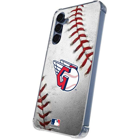 MLB Cleveland Guardians Game Ball Galaxy A55 5G Clear Case