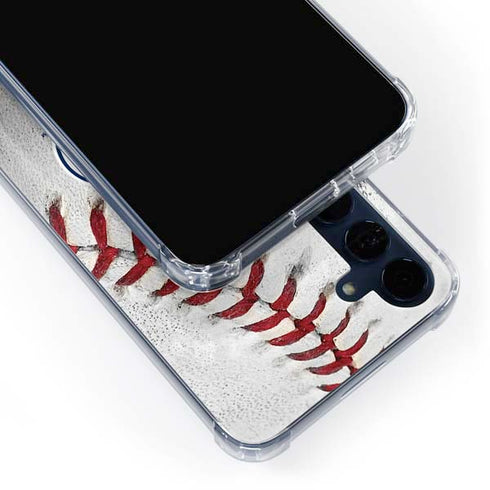 MLB Cleveland Guardians Game Ball Galaxy A55 5G Clear Case