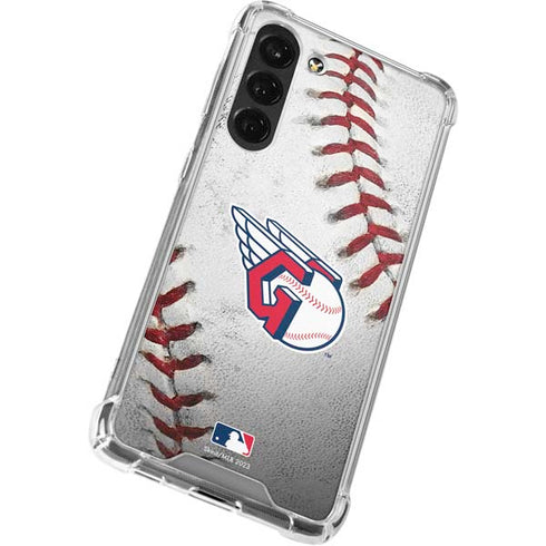 MLB Cleveland Guardians Game Ball Galaxy S24 FE Clear Case