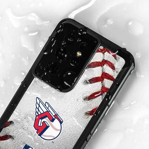 MLB Cleveland Guardians Game Ball Galaxy S24 Ultra Waterproof Case