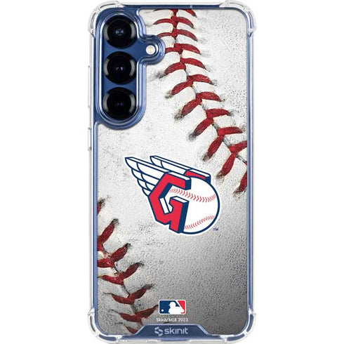 MLB Cleveland Guardians Game Ball Galaxy S25 Clear Case