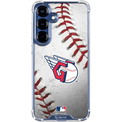 MLB Cleveland Guardians Game Ball Galaxy S25 Plus Clear Case