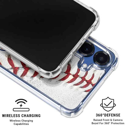 MLB Cleveland Guardians Game Ball Galaxy S25 Plus Clear Case