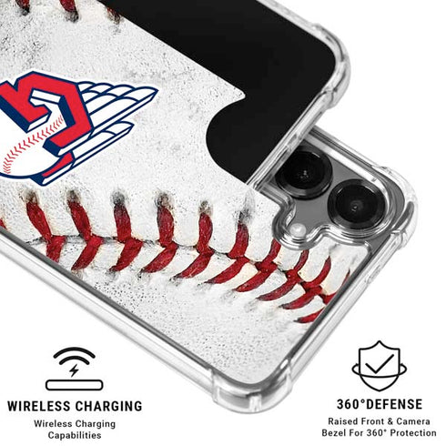 MLB Cleveland Guardians Game Ball Galaxy S26 Plus Clear Case