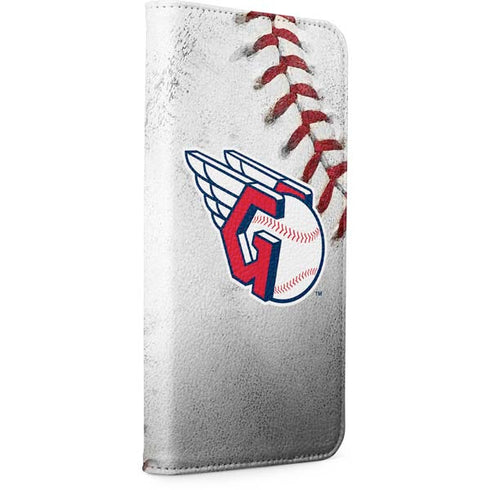 MLB Cleveland Guardians Game Ball iPhone 15 Plus Folio Case