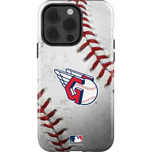 MLB Cleveland Guardians Game Ball iPhone 15 Pro Impact Case