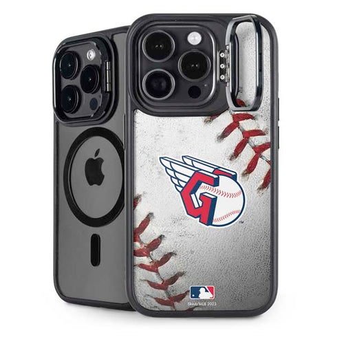 MLB Cleveland Guardians Game Ball iPhone 15 Pro Kickstand Case