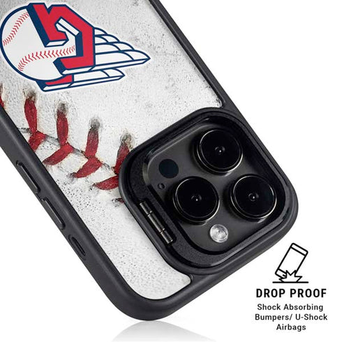 MLB Cleveland Guardians Game Ball iPhone 15 Pro Kickstand Case