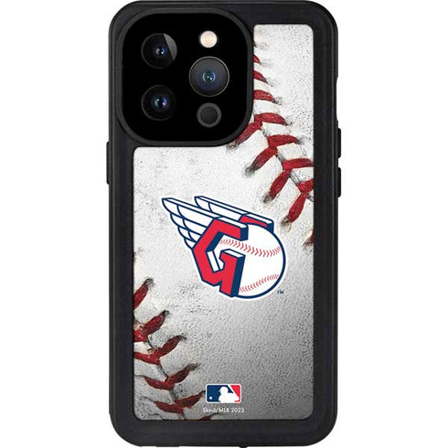 MLB Cleveland Guardians Game Ball iPhone 15 Pro Waterproof Case