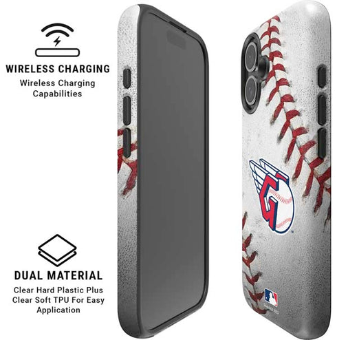 MLB Cleveland Guardians Game Ball iPhone 16 Magsafe Impact Case