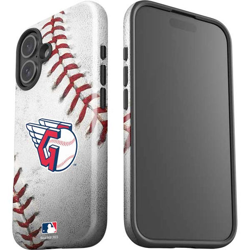 MLB Cleveland Guardians Game Ball iPhone 16 Plus Impact Case