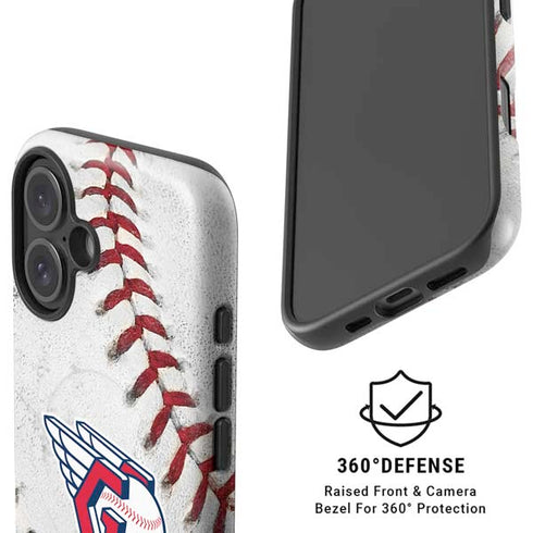 MLB Cleveland Guardians Game Ball iPhone 16 Plus Magsafe Impact Case