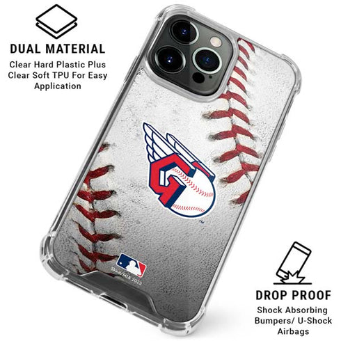 MLB Cleveland Guardians Game Ball iPhone 16 Pro Clear Case