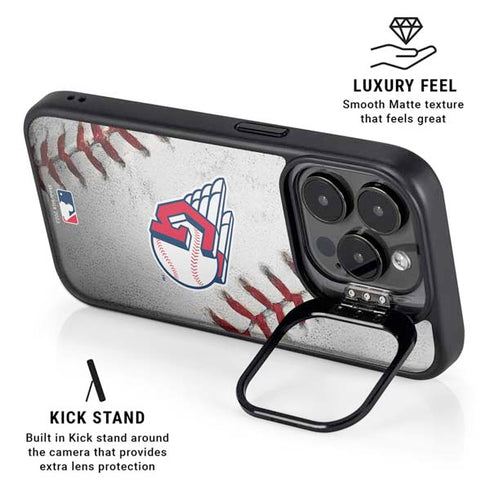 MLB Cleveland Guardians Game Ball iPhone 16 Pro Kickstand Case