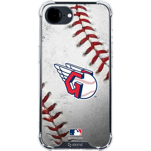 MLB Cleveland Guardians Game Ball iPhone 16e Clear Case