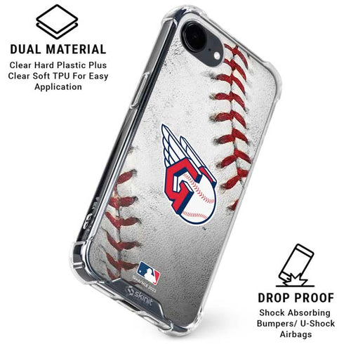 MLB Cleveland Guardians Game Ball iPhone 16e Clear Case