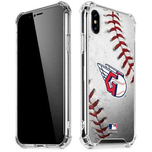 MLB Cleveland Guardians Game Ball iPhone X/XS Clear Case
