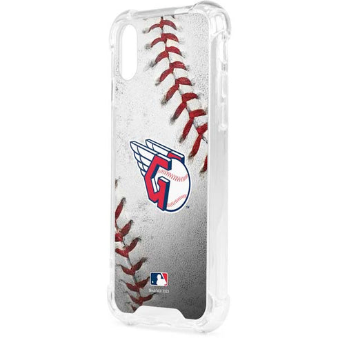 MLB Cleveland Guardians Game Ball iPhone XS Clear Case