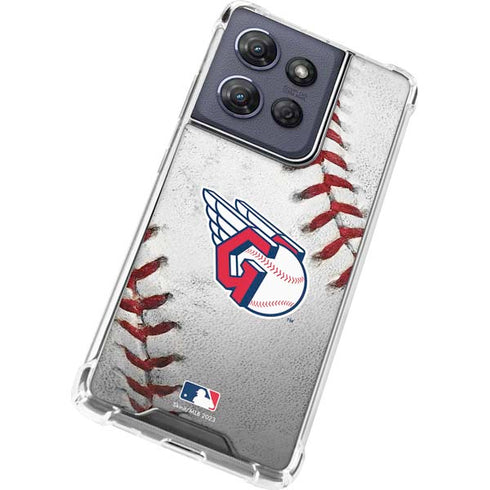 MLB Cleveland Guardians Game Ball Moto G Play 5G (2025) Clear Case