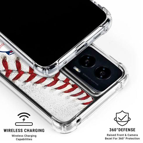 MLB Cleveland Guardians Game Ball Moto G Power 5G (2024) Clear Case