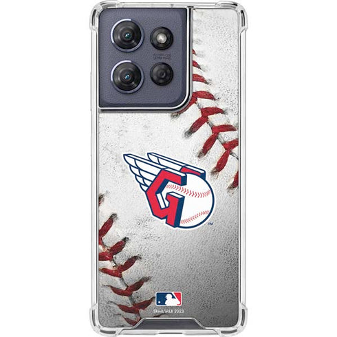 MLB Cleveland Guardians Game Ball Moto G Power 5G (2025) Clear Case